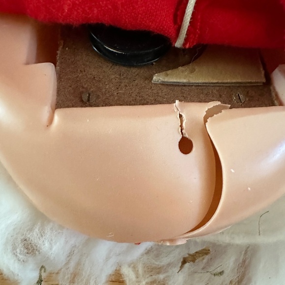 Vintage 1967 Shiny Brite Max Eckhardt Musical Santa Face Jingle Bells - Picture 12 of 13